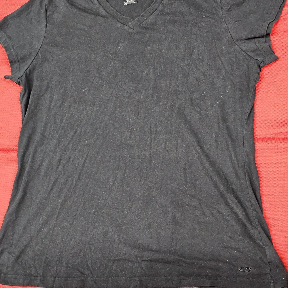 Champion Women's Black‎ V-Neck Tee
